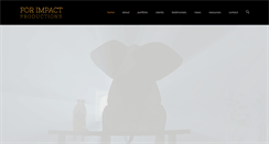 Desktop Screenshot of forimpactproductions.com
