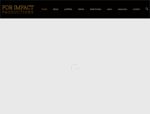 Tablet Screenshot of forimpactproductions.com